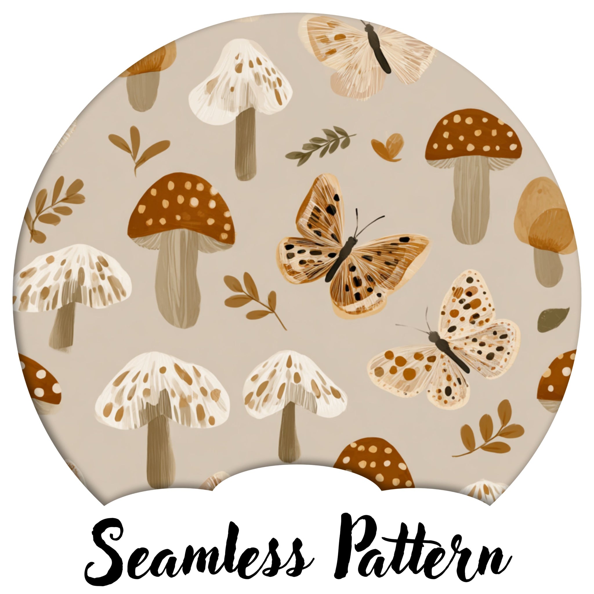 Muted Mushroom And Butterfly (LIMITED 15)