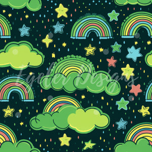 St Patty Rainbows Seamless Pattern Digital Download (LIMITED 20)