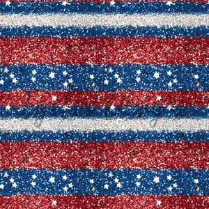 4th Glitter Stripes