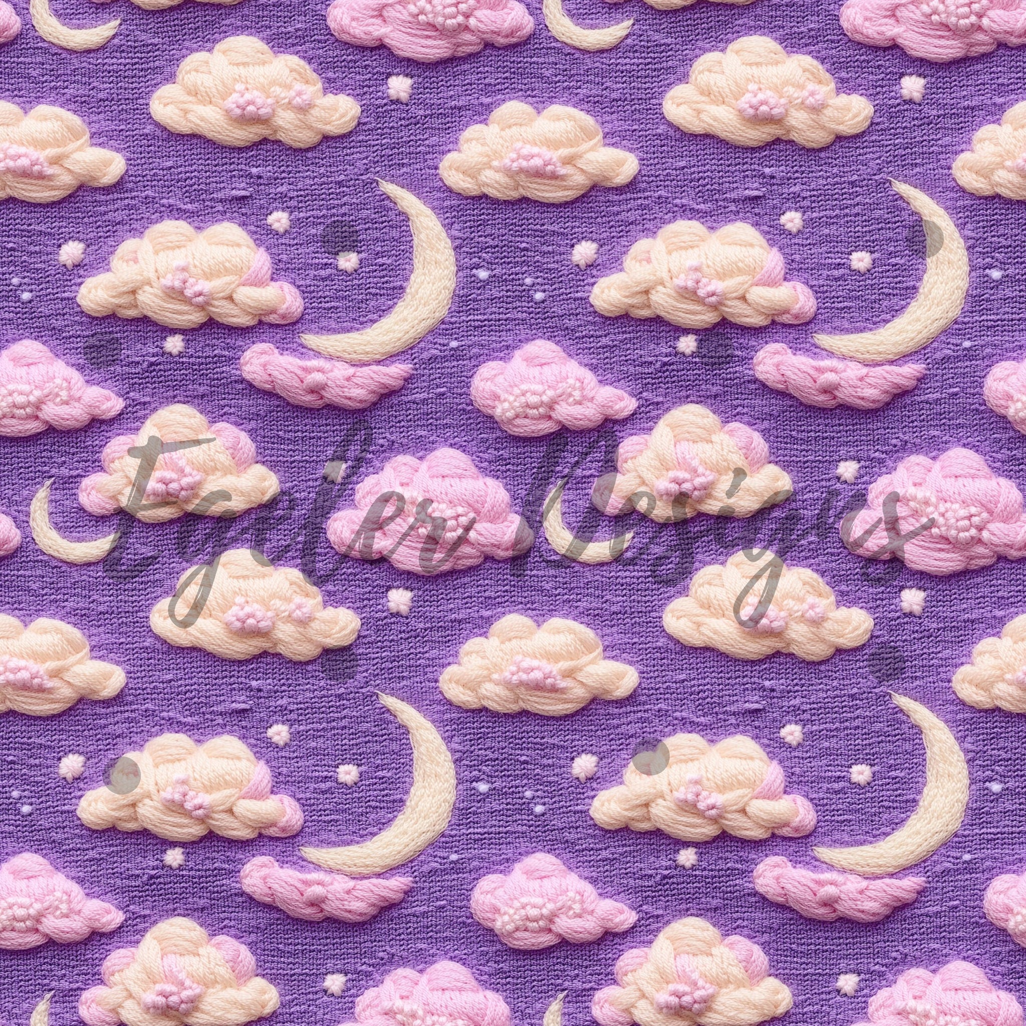 Purple Knit Moons LIMITED 15