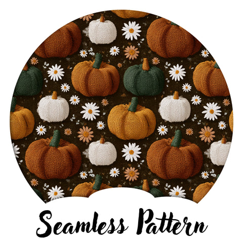 Knit Fall Pumpkins Dark LIMITED 20