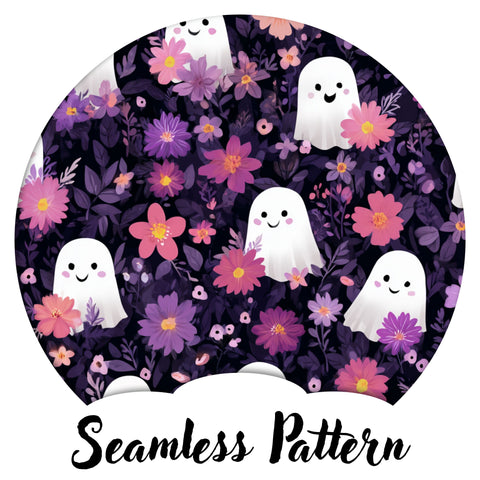Halloween Purple Ghosts