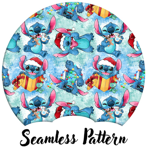 Watercolor Blue Christmas Aliens (LIMITED 15)