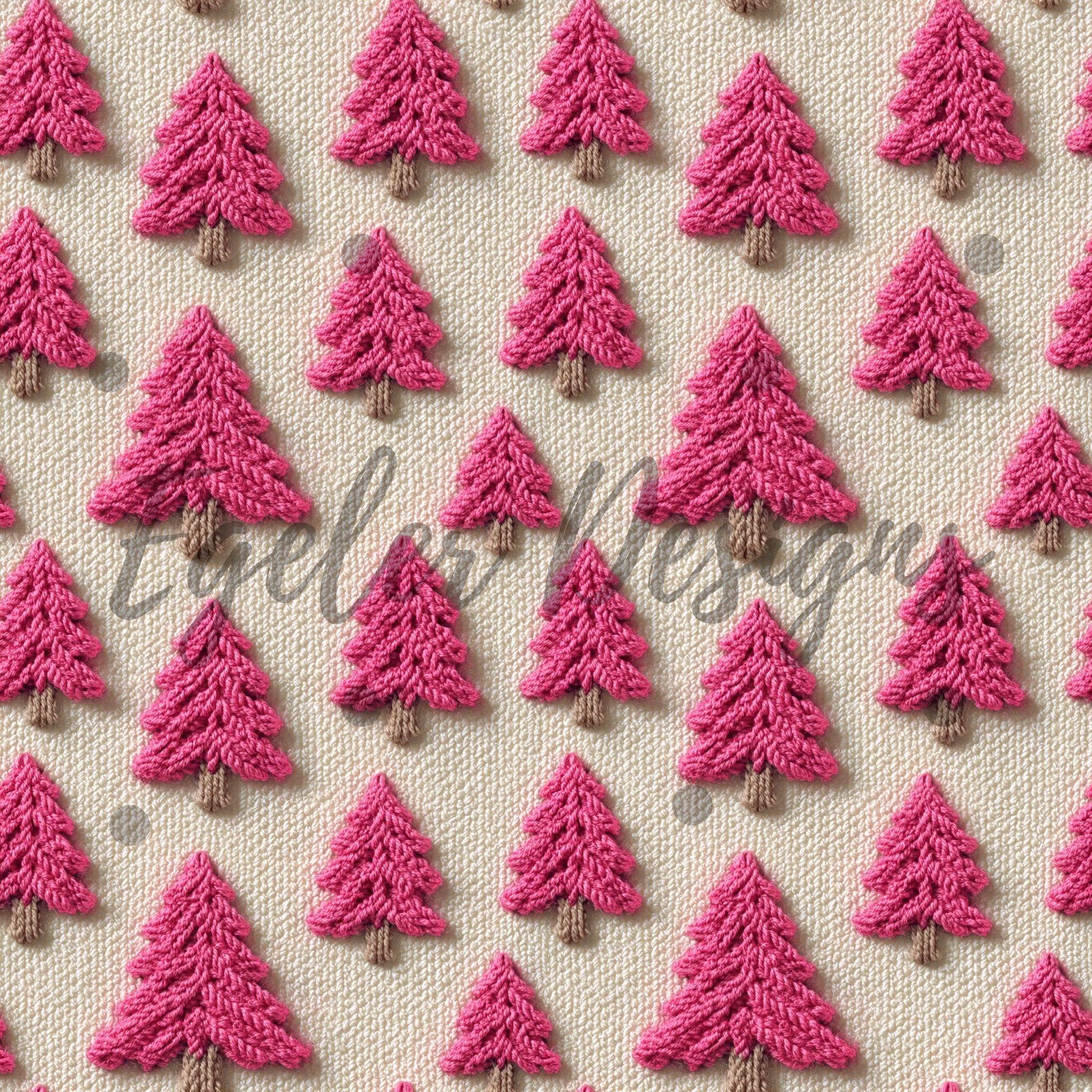 Knit Pink Trees (LIMITED 30)