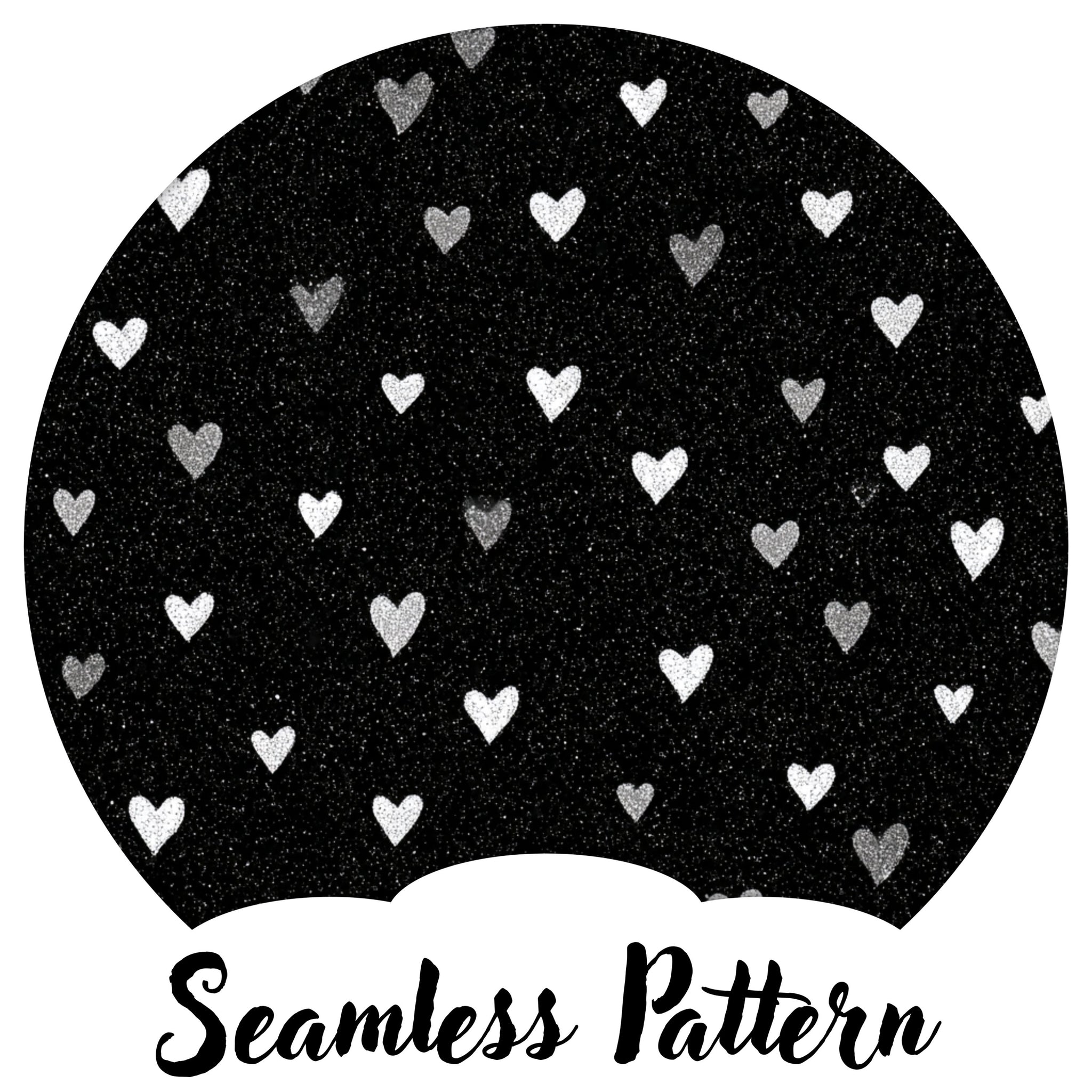 Glitter Heart On Black Valentine (LIMITED 15)