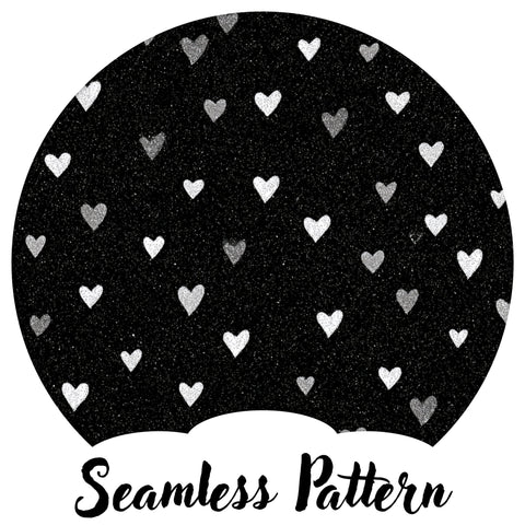 Glitter Heart On Black Valentine (LIMITED 15)