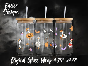 Tumbler Wrap Digital - Halloween Geese (LIMITED 15)