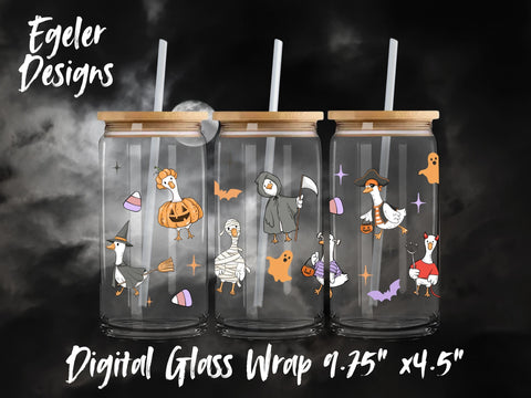 Tumbler Wrap Digital - Halloween Geese (LIMITED 15)