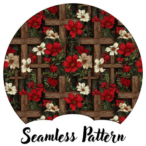 Red Floral Cross (LIMITED 20)