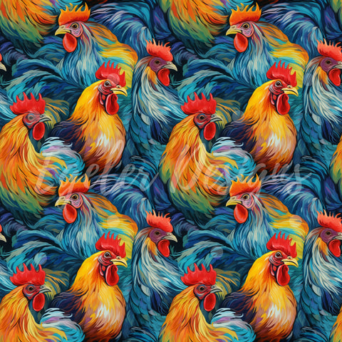 Watercolor Chickens (LIMITED 30)