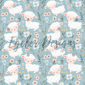Easter Lambs Seamless Pattern Digital Download (LIMITED 30)