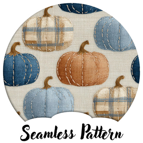 Knit Plaid Pumpkins (LIMITED 15)