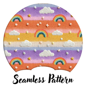 Pastel Rainbow Knit Stars LIMITED 20