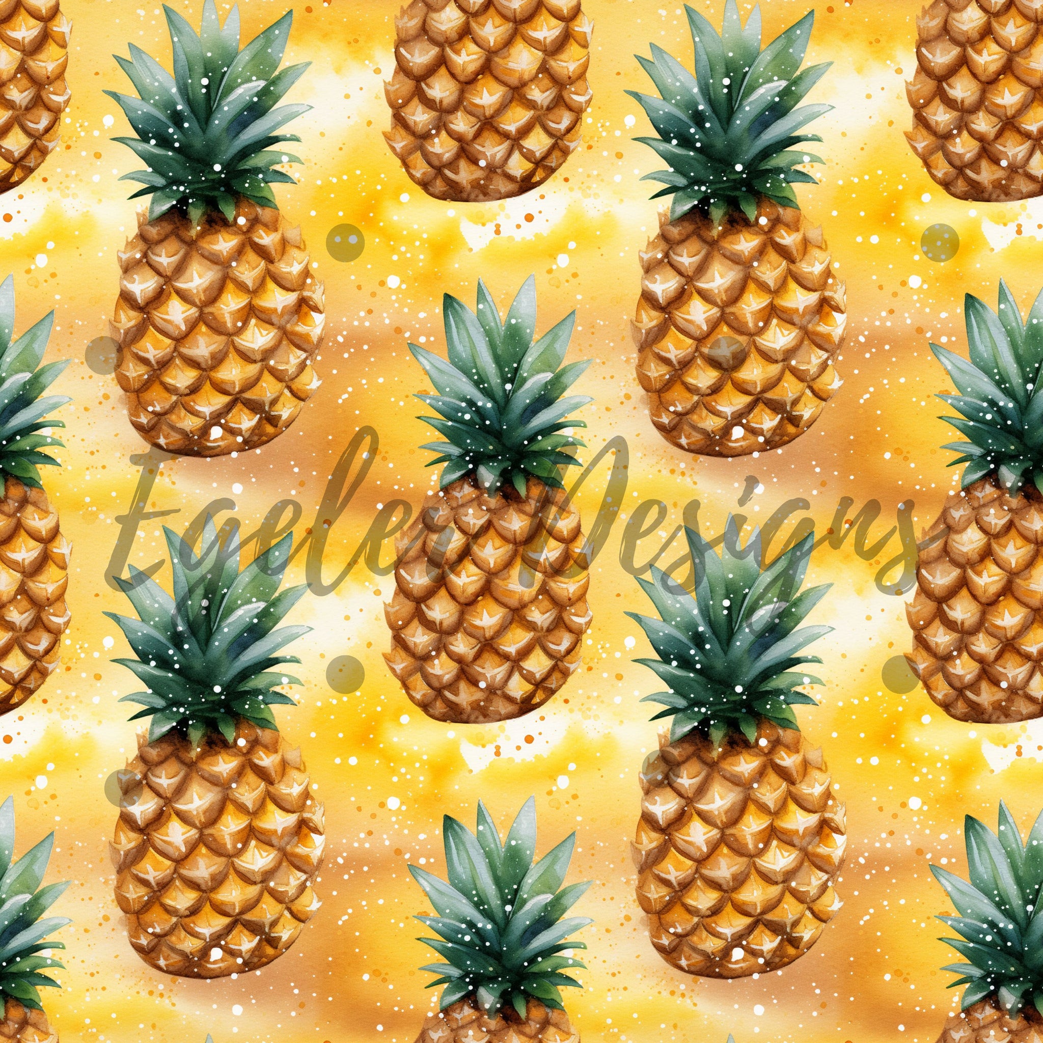Pineapple Seamless Pattern Digital Download LIMITED 35