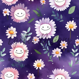 Smiling Daisies Seamless Pattern Digital Download (LIMITED 20)