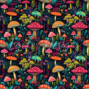 Rainbow Mushrooms