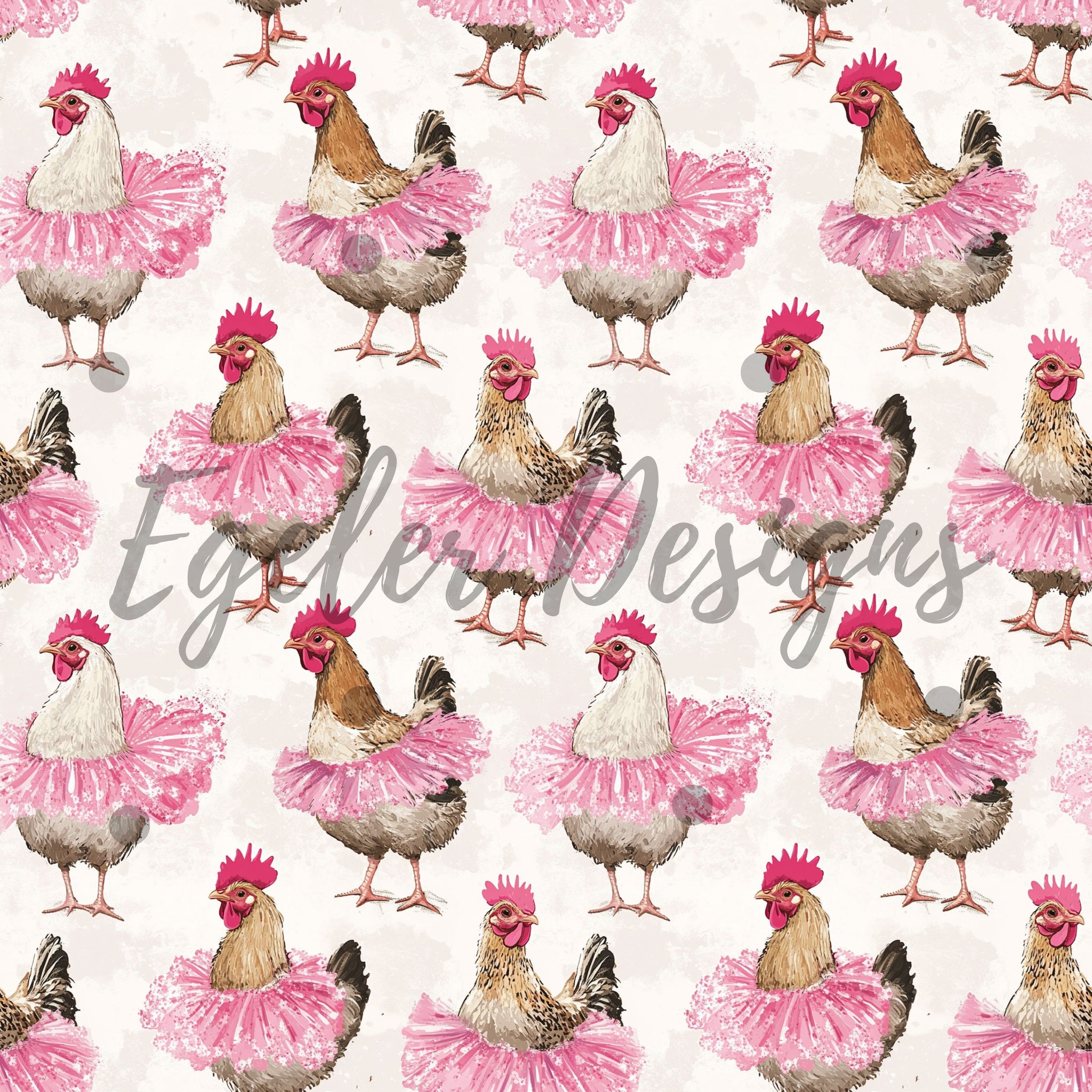 Watercolor Tutu Chicks (LIMITED 15)