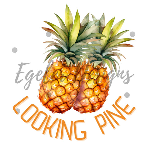 Looking Pine PNG Digital Download — NOT seamless. LIMITED 35