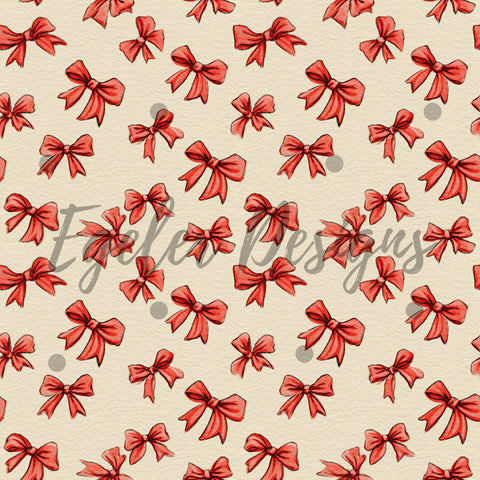Watercolor Red Bows (LIMITED 30)