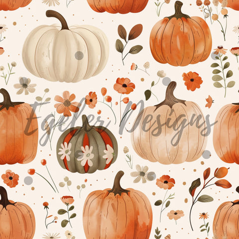 Fall Floral Pumpkins