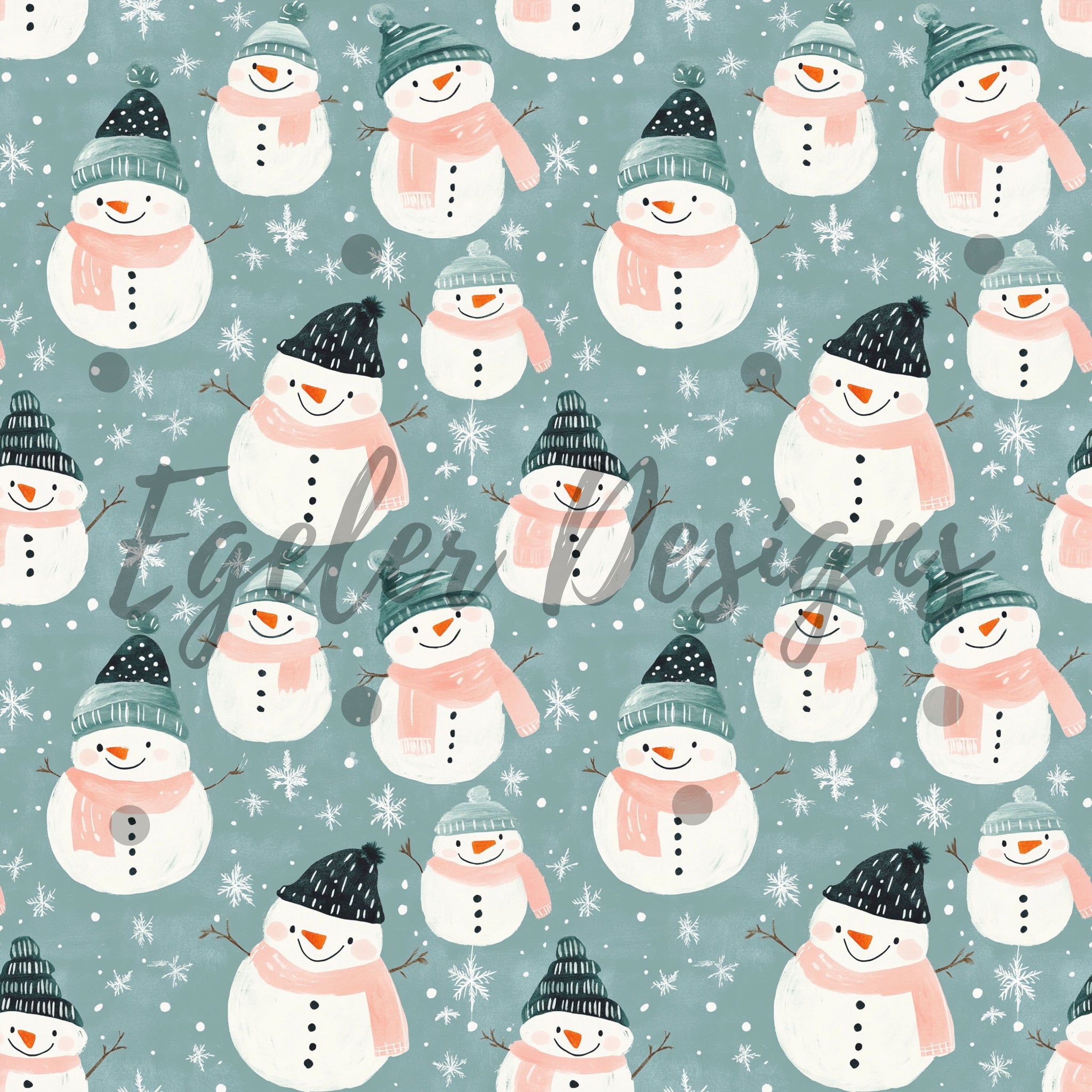 Pastel Snowmen LIMITED 15