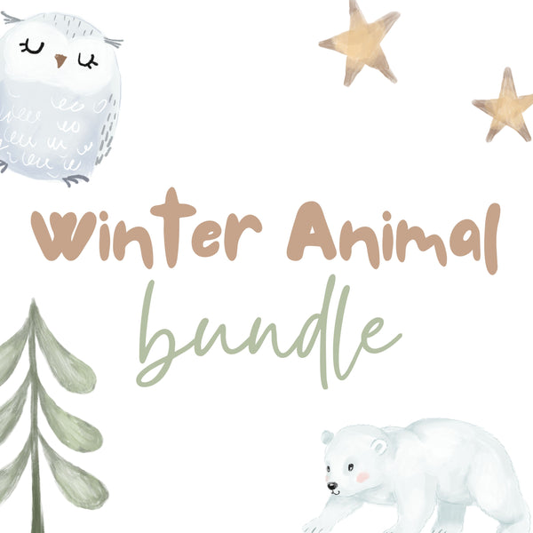Winter Animal BUNDLE - 10 Files