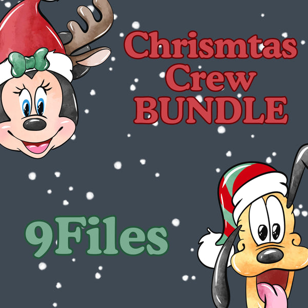 Christmas Mouse BUNDLE - 9 files