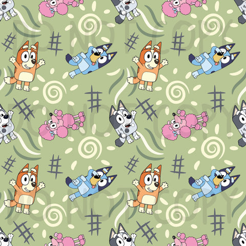 Green Swirl Dog LIMITED 10