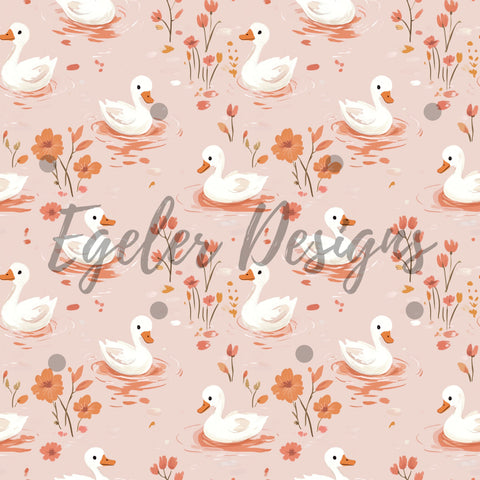 Pink Pond Ducks