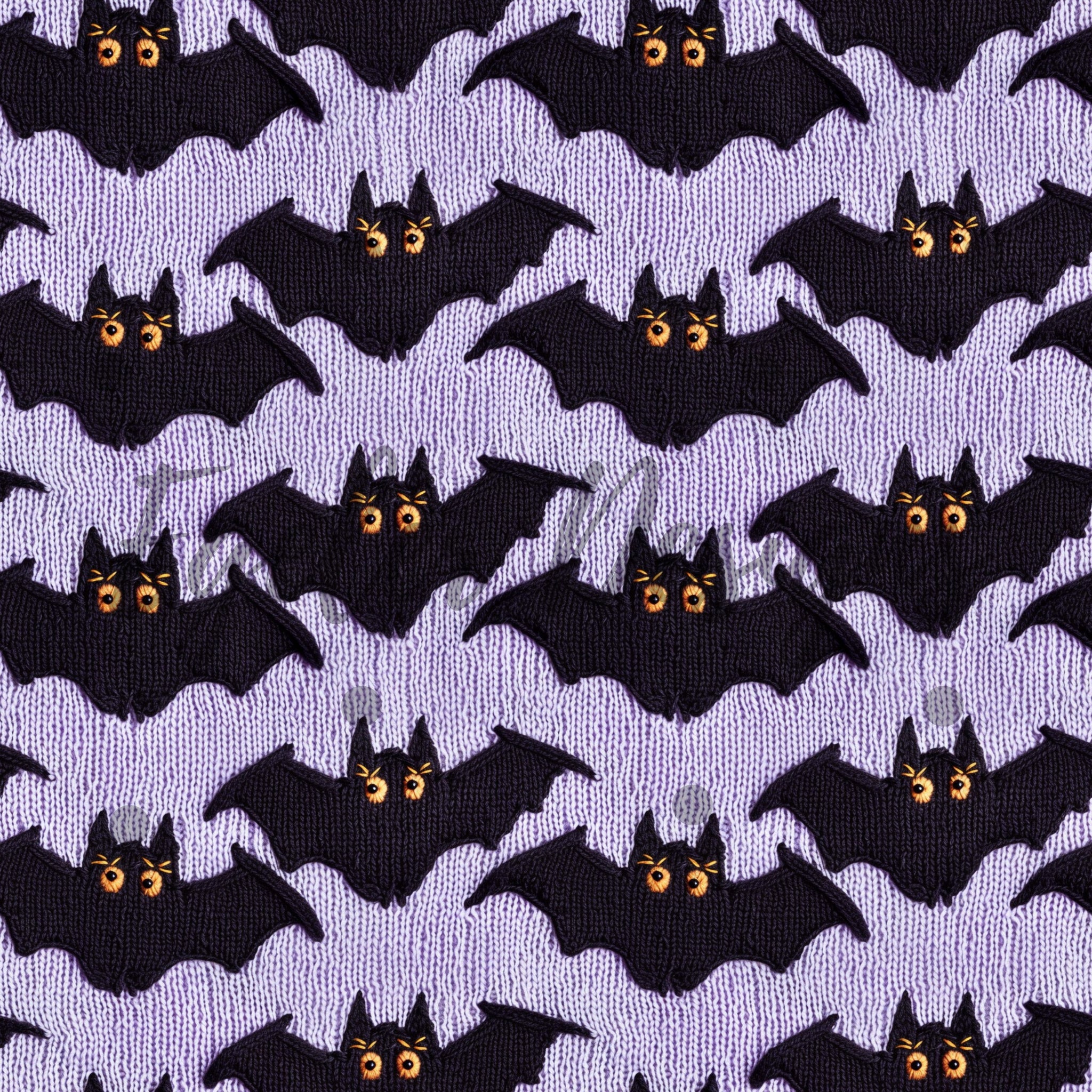 LIMITED - 15 - Halloween Bat Embroidery Seamless Pattern Digital Download