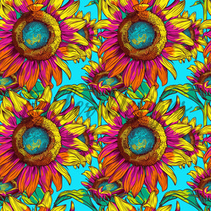 Blue Sunflowers