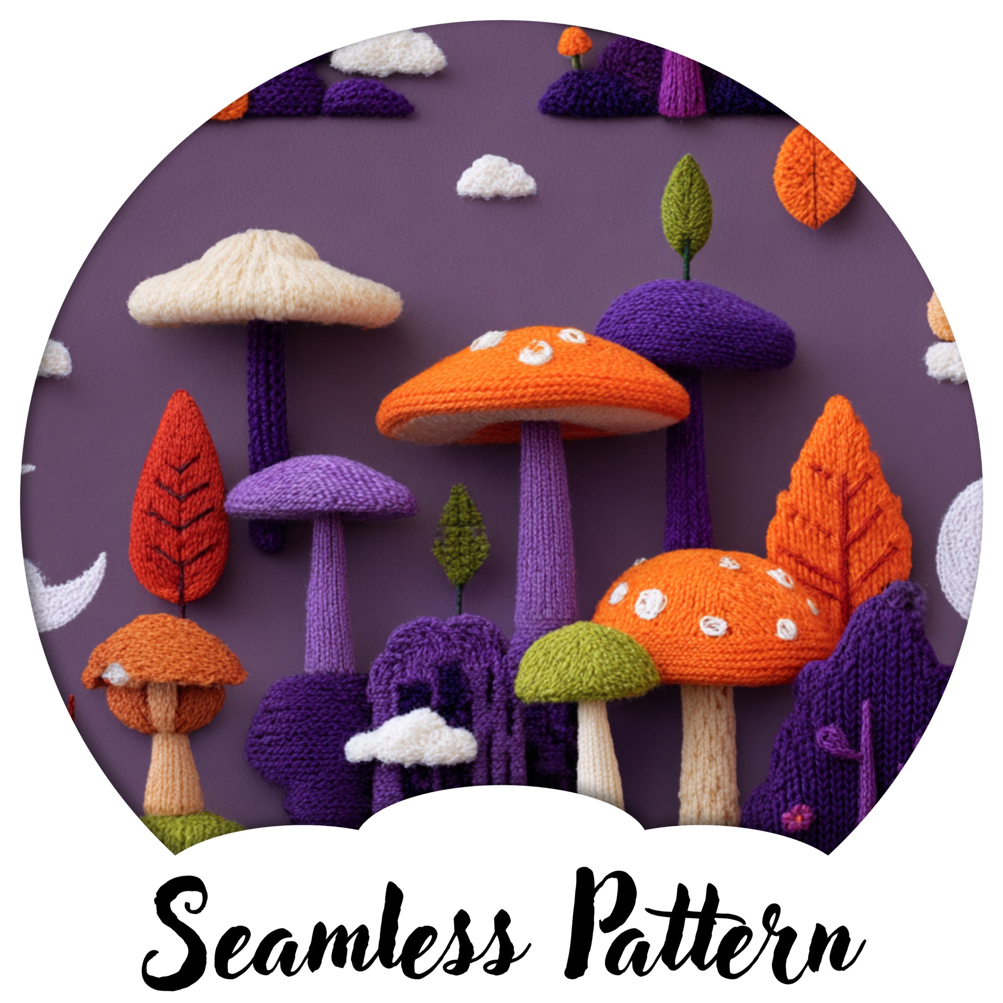 Halloween Embroidery Shrooms (LIMITED 15)