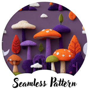 Halloween Embroidery Shrooms (LIMITED 15)