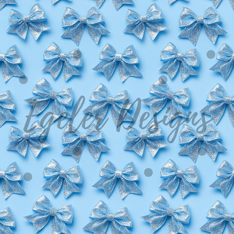 Blue glitter Bows (LIMITED 15)