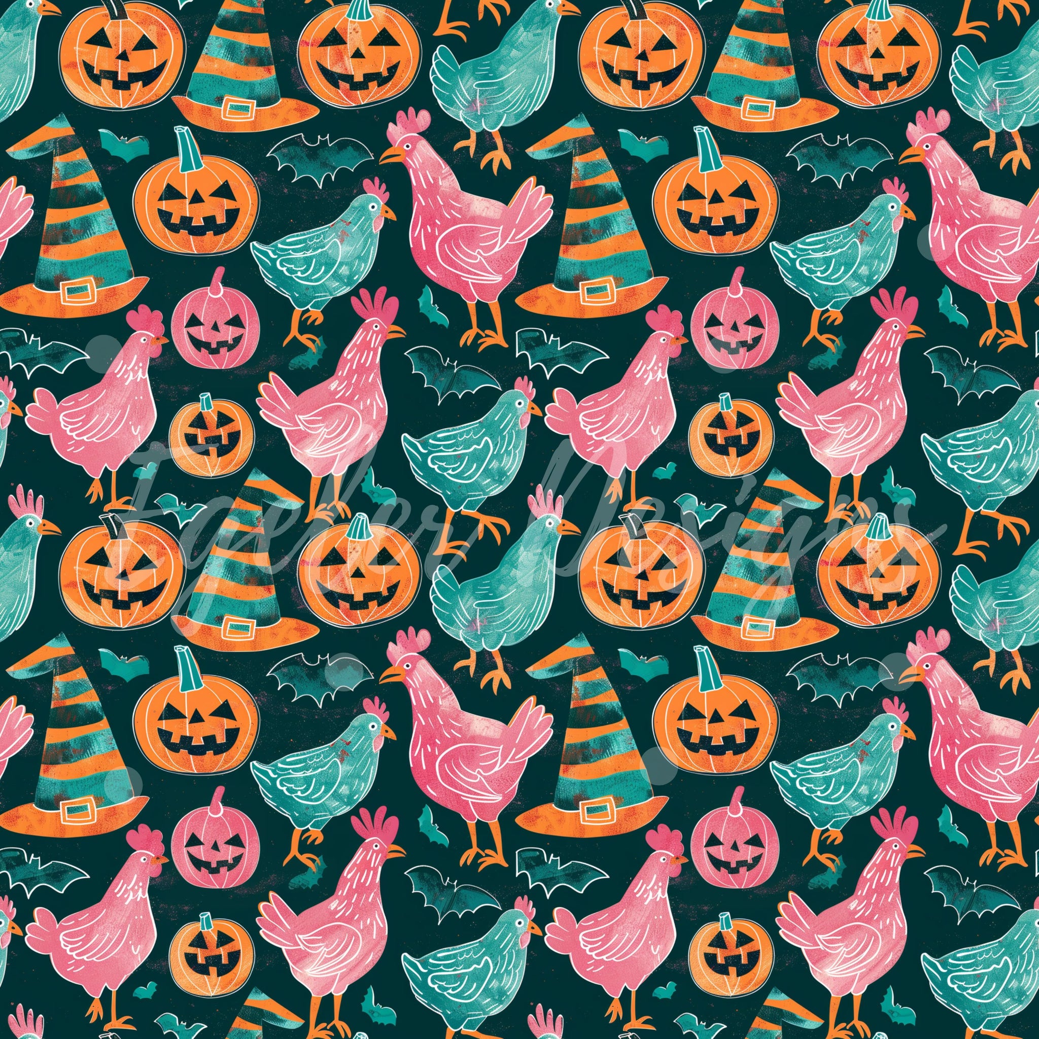 Pink Halloween Chickens (LIMITED 10)