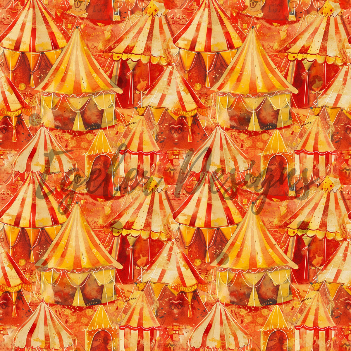 Circus Tents Seamless Pattern Digital Download (LIMITED 15) – Egeler ...