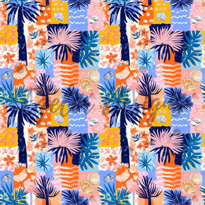 Summer Collage Seamless Pattern Digital Download (LIMITED 15)
