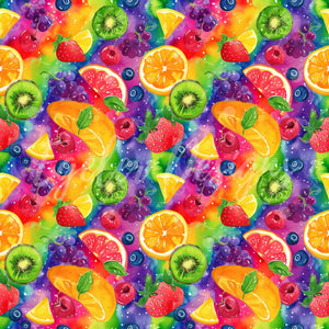 Rainbow Fruit 2.0 Seamless Pattern Digital Download - LIMITED 35 DOWNLOADS