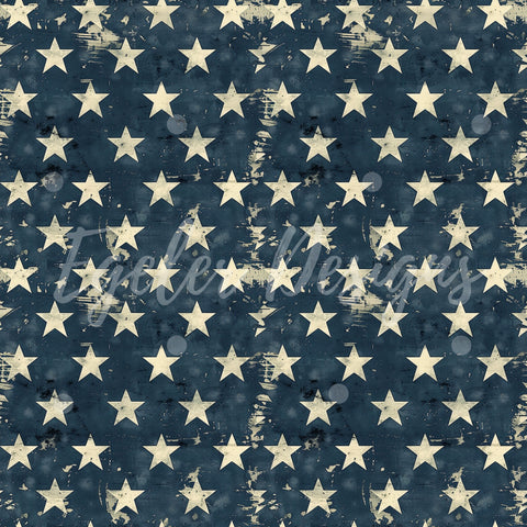 Distressed Blue Stripes Seamless Pattern Digital Download