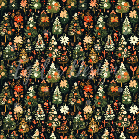 Floral Christmas Trees