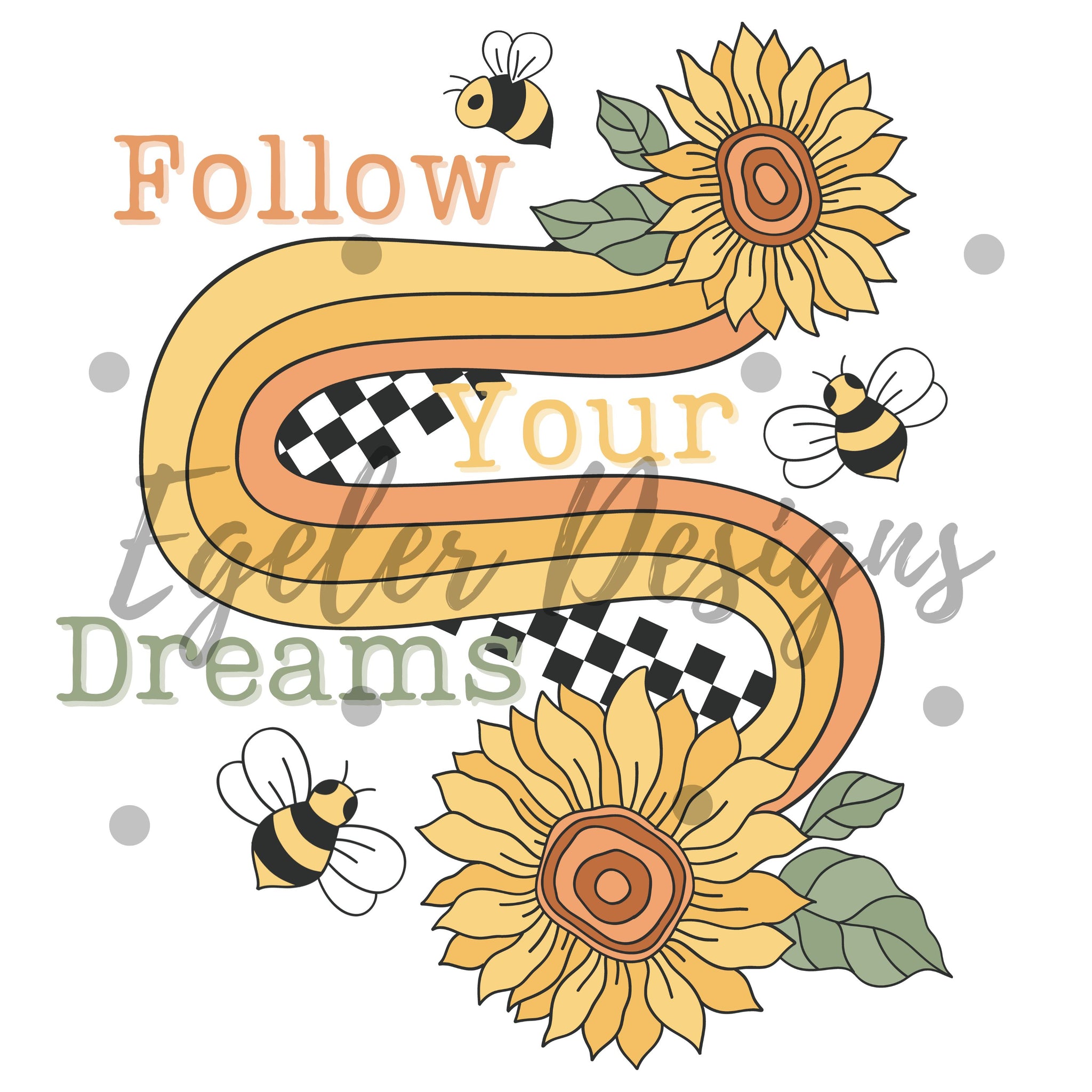 Follow Your Dreams PNG - Not Seamless
