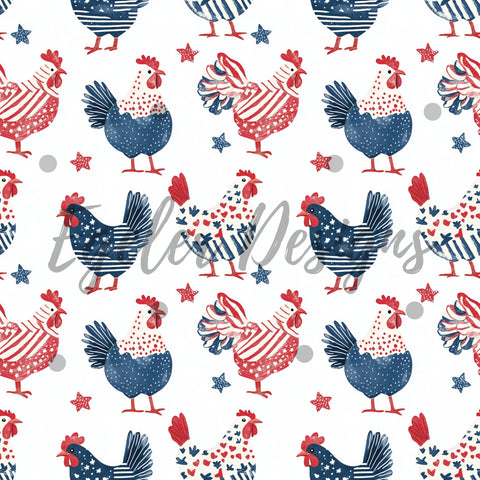 4th Of July Chickens (LIMITED 10)