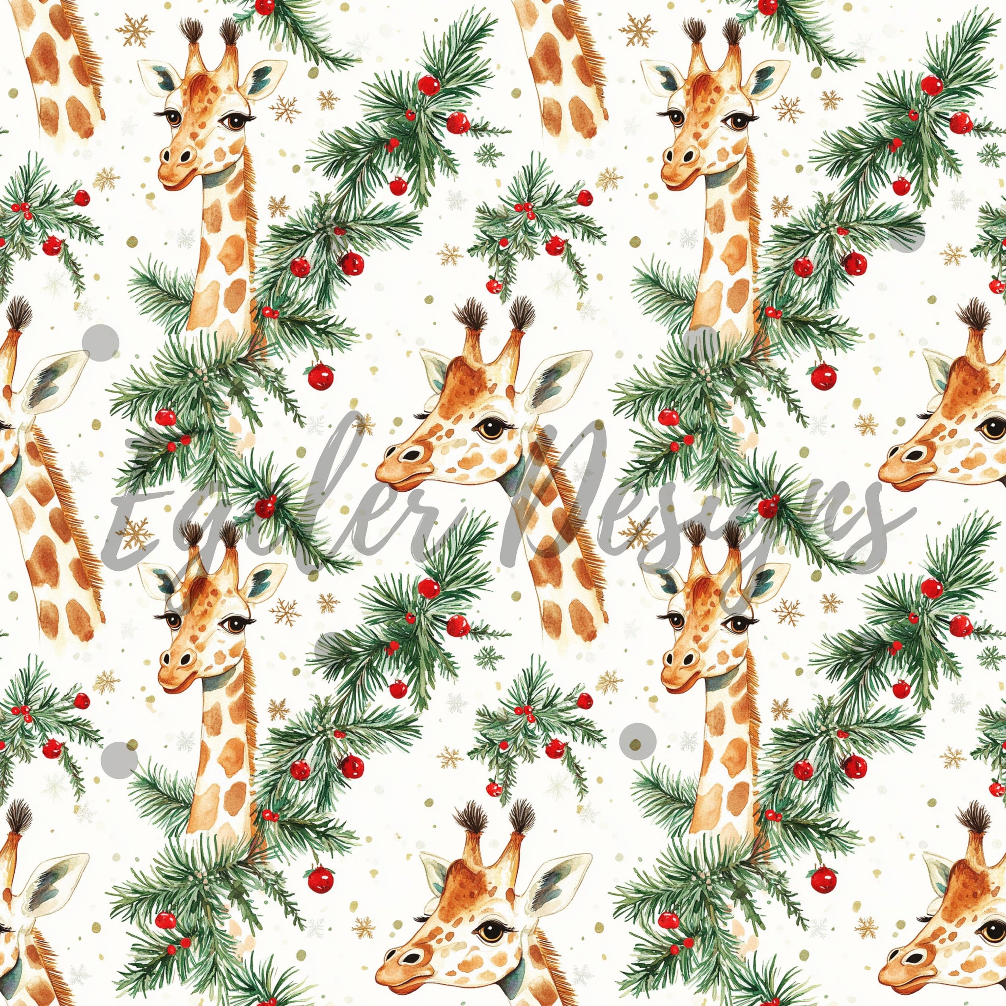 Christmas Giraffes (LIMITED 10)