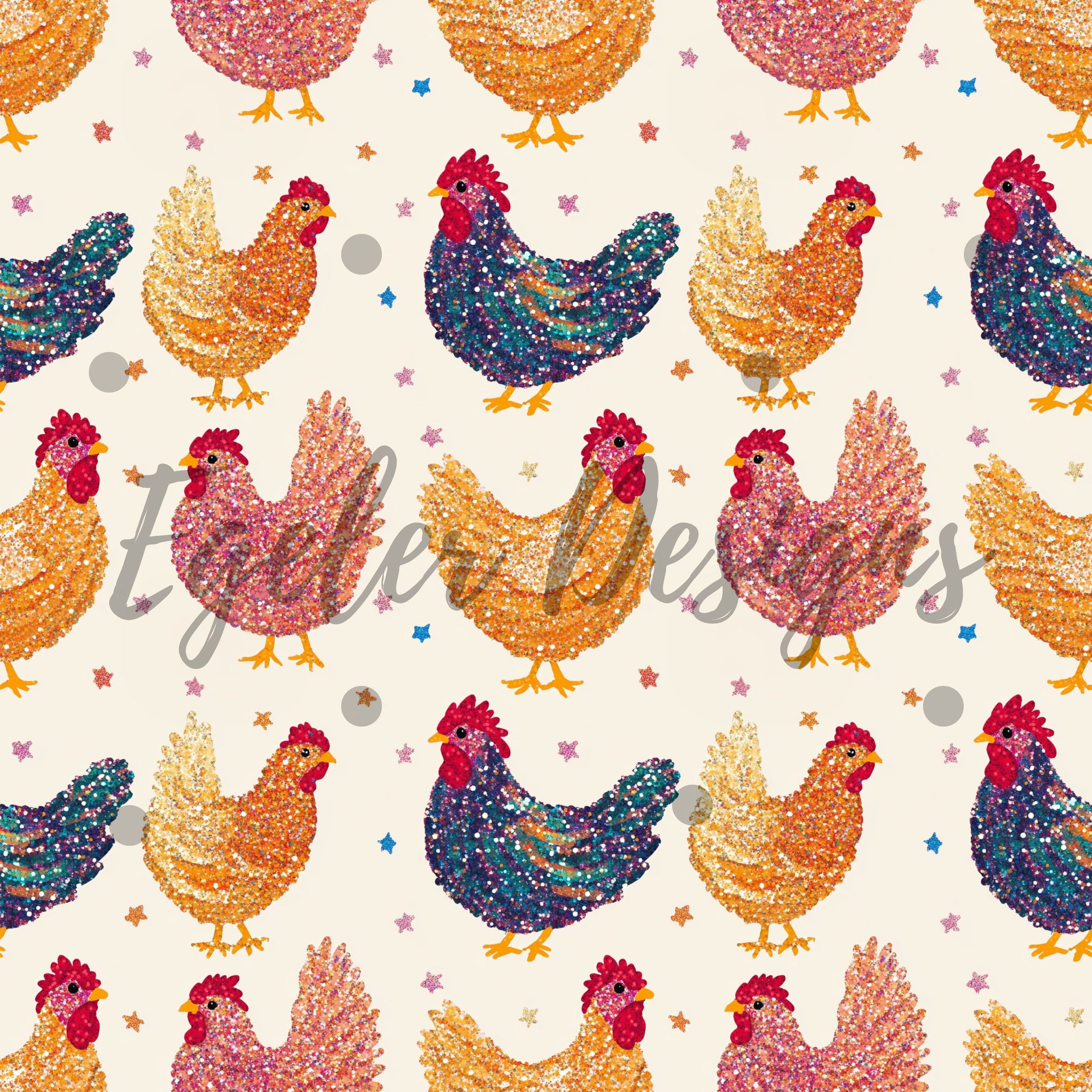 Glitter Chickens (LIMITED 15)