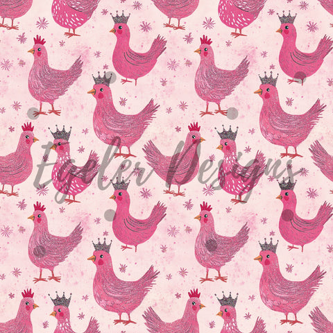 Pink Glitter Chickens (LIMITED 15)