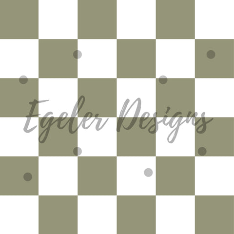 Green Checker Bee Seamless Pattern Digital Download