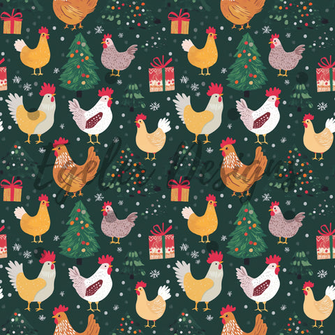 Green Christmas Chickens (LIMITED 10)