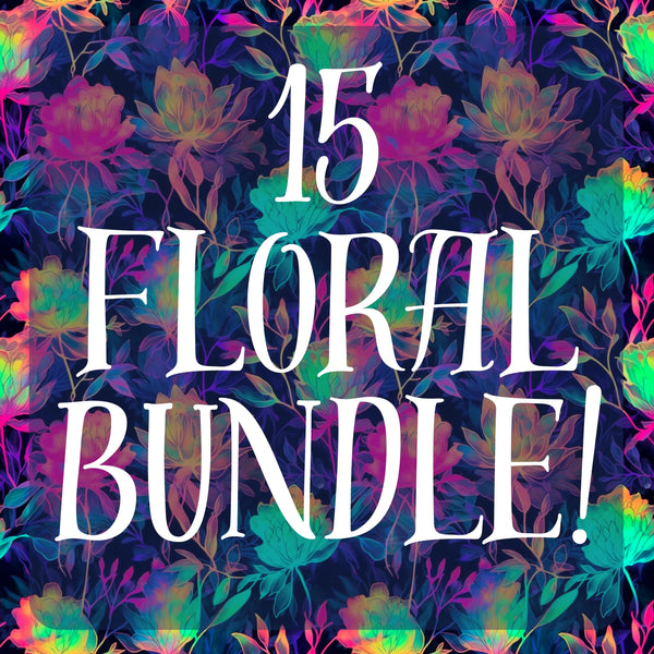 15 File Floral BUNDLE