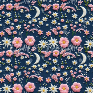 Pink Moon Embroidery