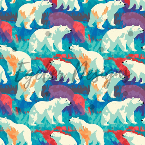 Colorful Polar Bears